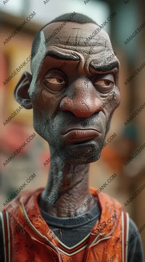 Michael Jordan Cartoon: 3D Character Illustration