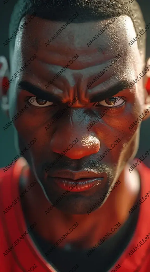 3D Character Illustration: Cartoon Michael Jordan