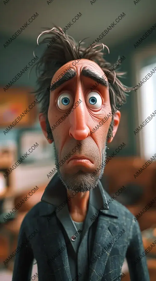 3D Character Artwork: Nicolas Cage Cartoon