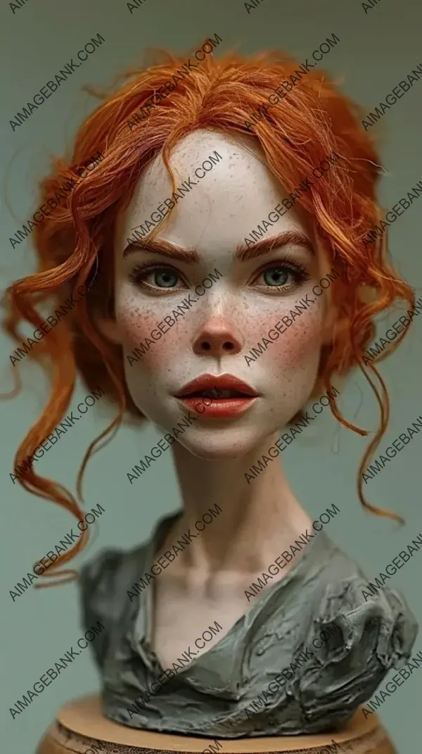 Extreme Caricature: Nicole Kidman Sculpture