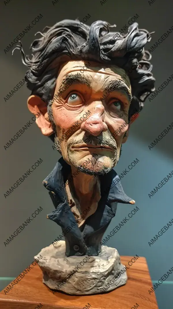 Extreme Caricature Art: Orlando Bloom Sculpture