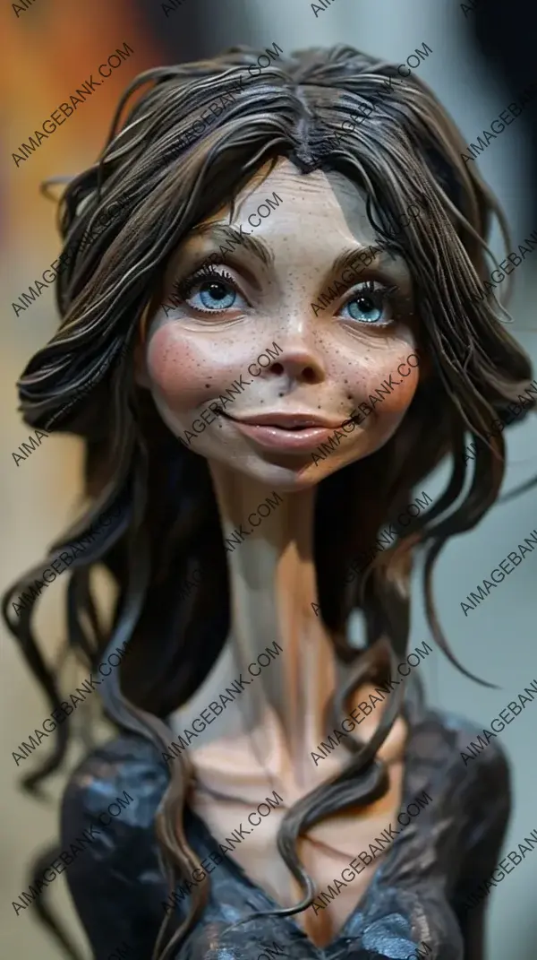 Extreme Caricature Art: Sandra Bullock Sculpture