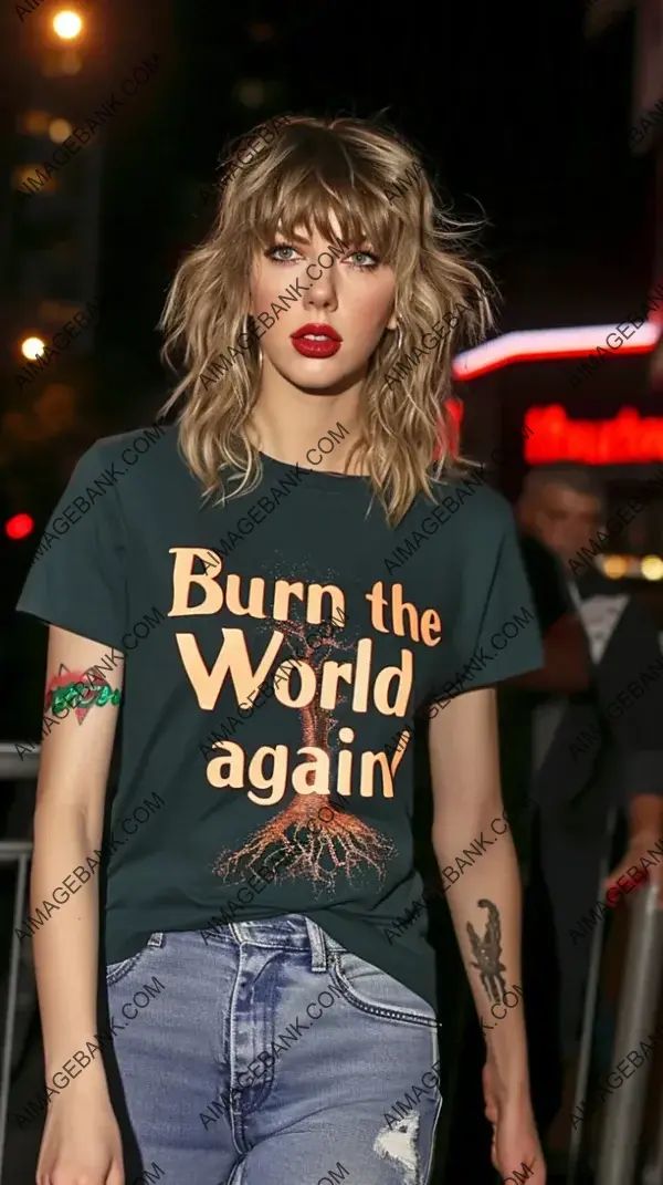 Taylor Swift Wearing &#8220;Burn the Witch&#8221; Shirt: Fashion Statement