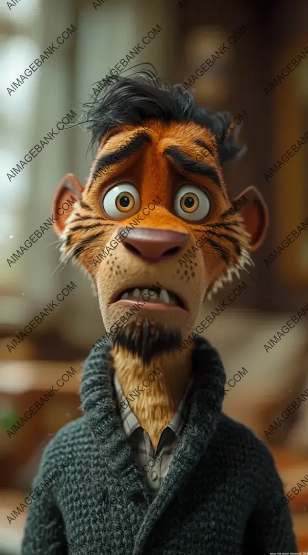 Tiger Woods Cartoon: 3D Character Tribute