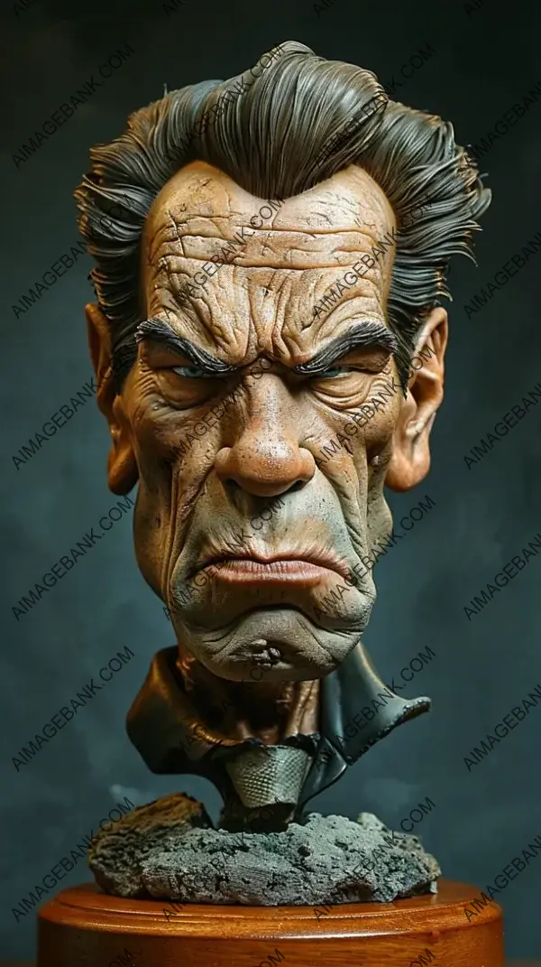 Arnold Schwarzenegger Caricature Sculpture: Unique Artwork