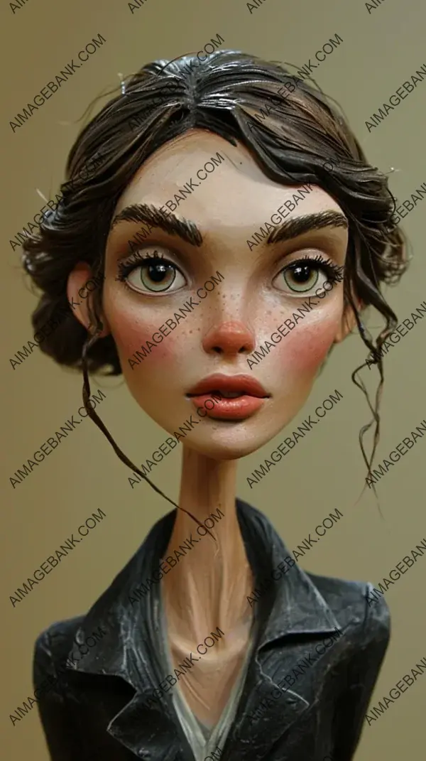 Keira Knightley Caricature Sculpture: Stylish Artwork