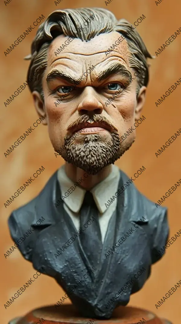 Leonardo DiCaprio Caricature Sculpture: Extreme Art