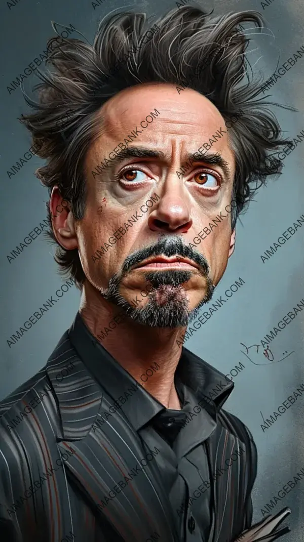 Robert Downey Extreme Caricature: Creative Sculpture