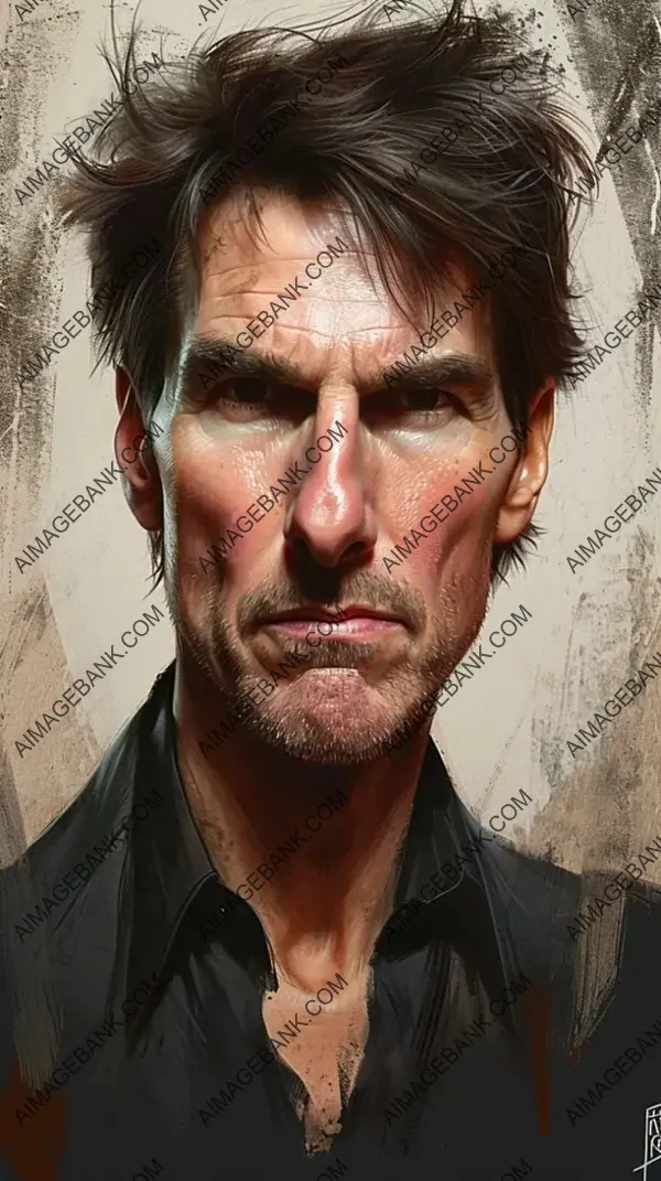Tom Cruise Extreme Caricature: Creative Design