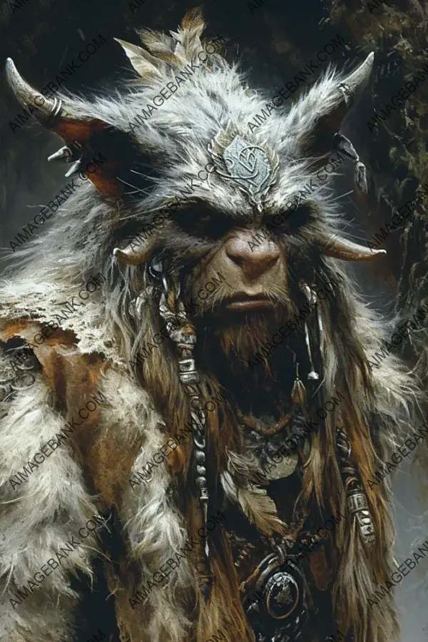 Majestic Goblin Chieftain: Furry Shaman Bugbear