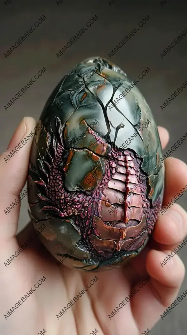 Mythical Artifact: Dragon Egg Transformed into Stunning Beauty