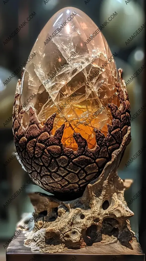 Enigmatic Artifact: Fossilized Dragon Egg of Astounding Beauty