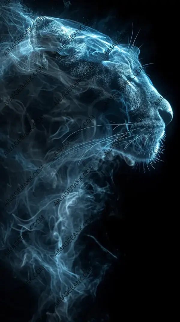 Mystical Smoke: Forming into Panther&#8217;s Head in the Air