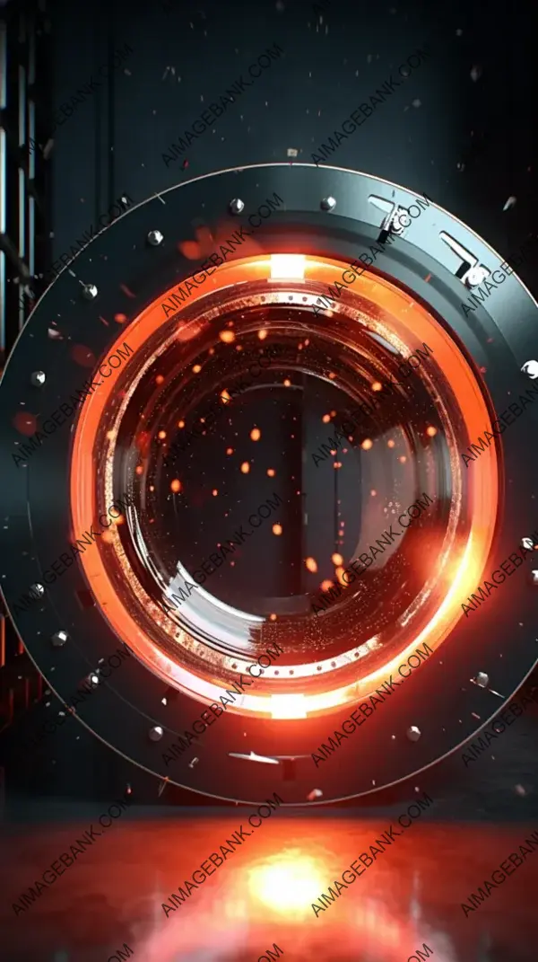 Astral Vortex: Washing Machine Drum Housing Black Hole in 8K Resolution