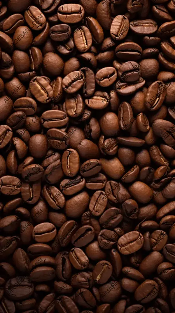 Coffee Seeds Background: Rich Texture in Neutral Tones