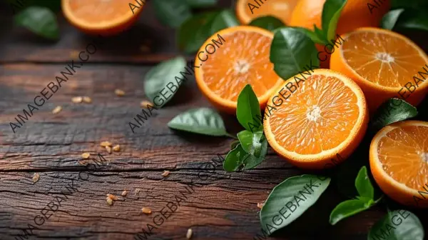 Cosmetic Scene with Citrus Display: Natural Beauty and Refreshing Scents