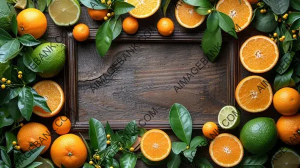 Citrus Natural Scenery in Cosmetic Display: Refreshing and Bright Presentation