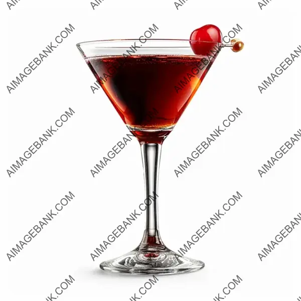 Classic Cosmopolitan: Isolated on White Background for Elegant Presentation