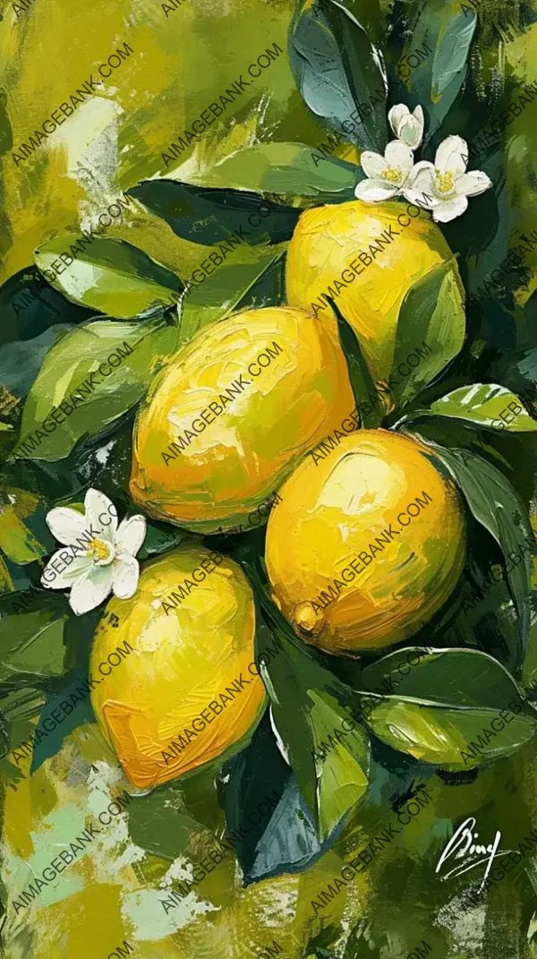 Vibrant Citrus Arrangement: Creating a Fresh and Invigorating Image