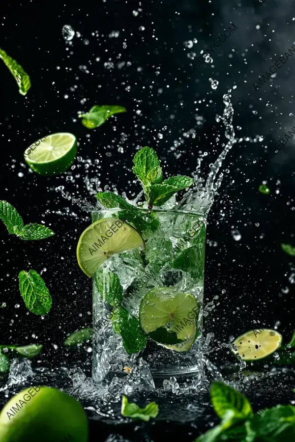 Mojito Refreshment: Splash of Minty Flavor