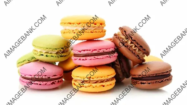 Assorted French Macaroons Pile: Delectable Treat