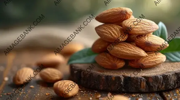 Nut Stack from Different Angle: Almond POV