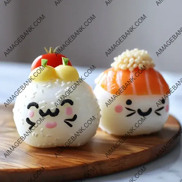 Trio of Round Sushi Rolls: Cute and Delicious