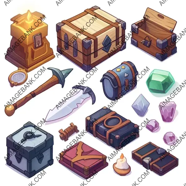 Styled Inventory Icons for Games