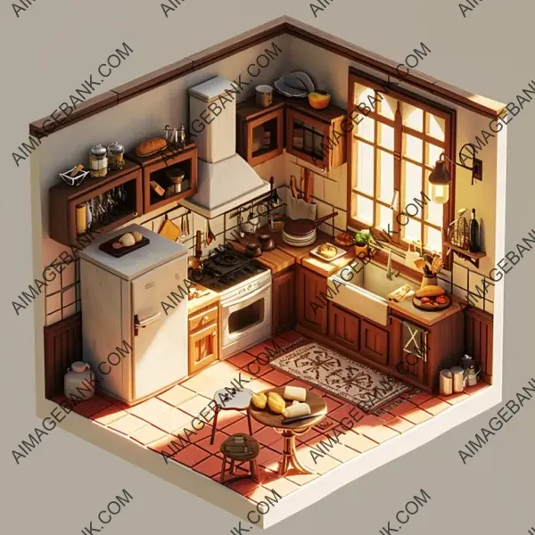 Cozy Isometric Room Animation