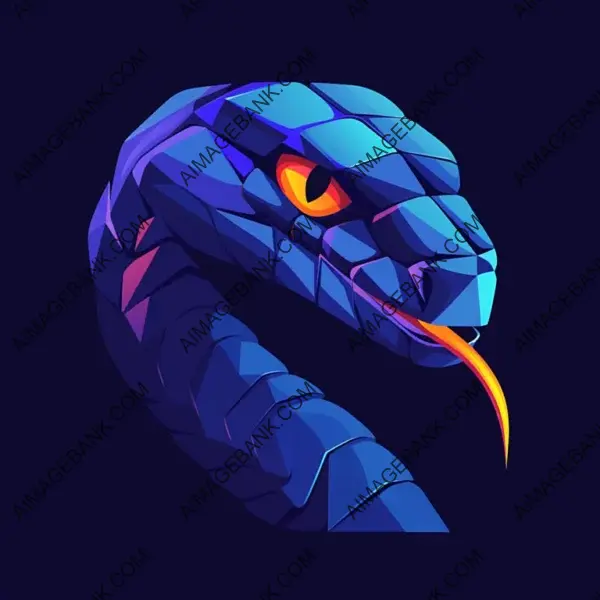 Iconic Cobra Head Logo for Tech Company