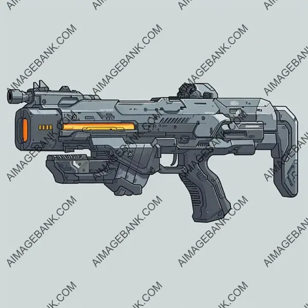 Mag-7 Shotgun: Digital Artwork