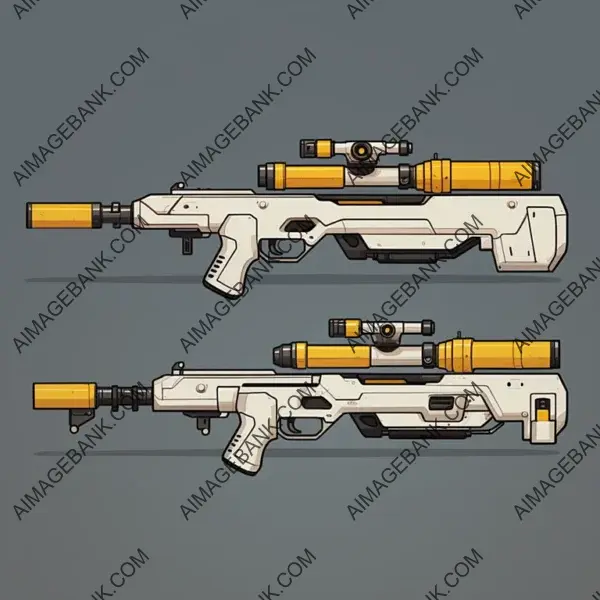 Sample Assets: Side View of Sniper Rifle