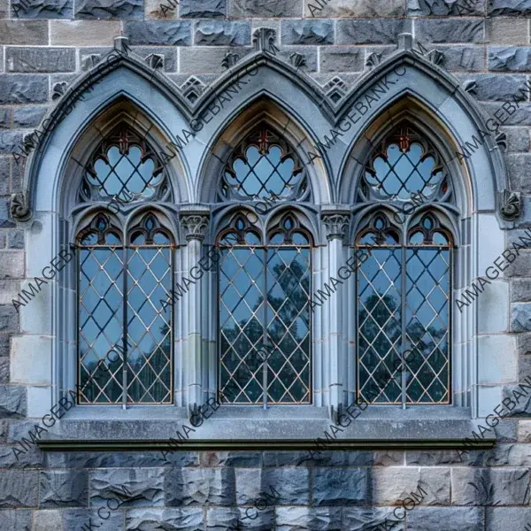 Typical Gothic Castle Windows: Photographic Reference