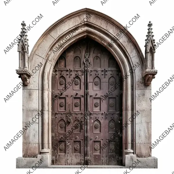 Gothic Architecture: Isolated Main Door Photo