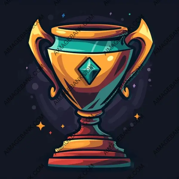 Rocket League Tournament Trophy Sticker: PNG Format