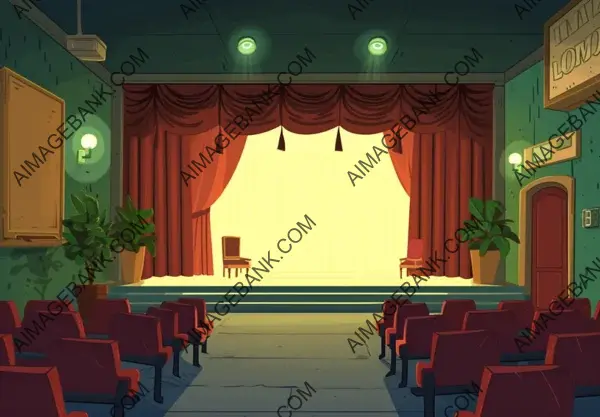 Animated Image: Theater Style Illustration