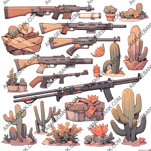 Desert Weapons Collection: Unity 2D Assets