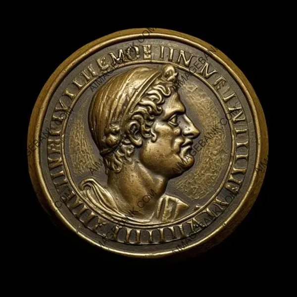 Aureus Token Featuring Stamped Effigy from Ancient Rome