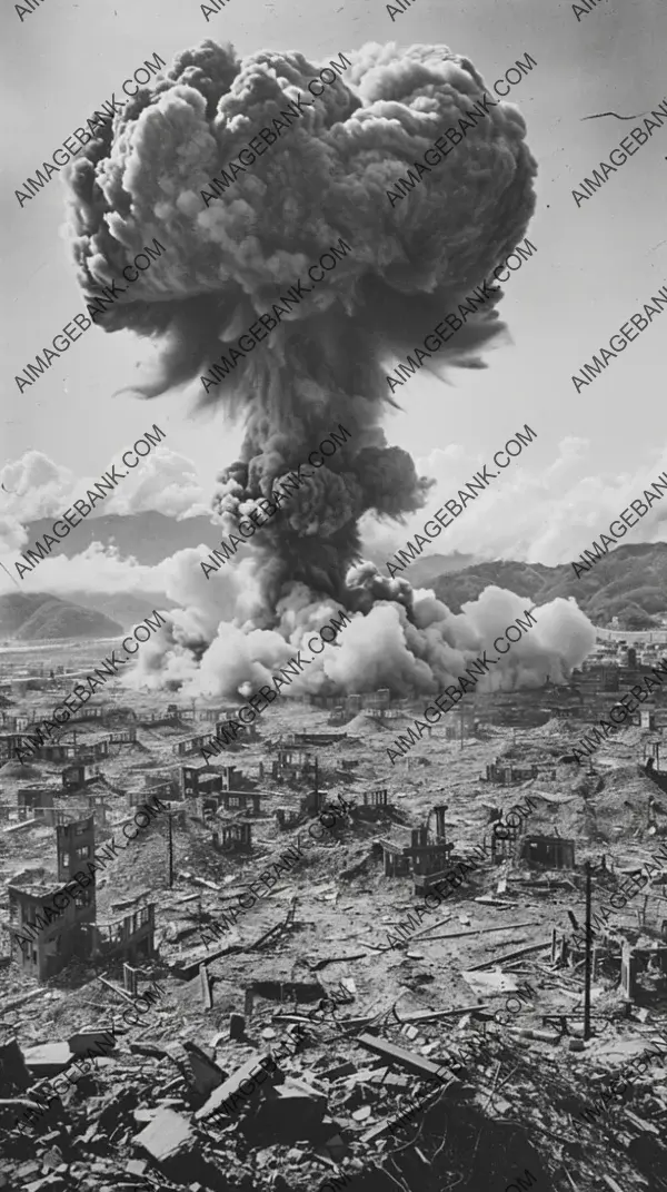 Historic Photo Captured from a Distance in Hiroshima