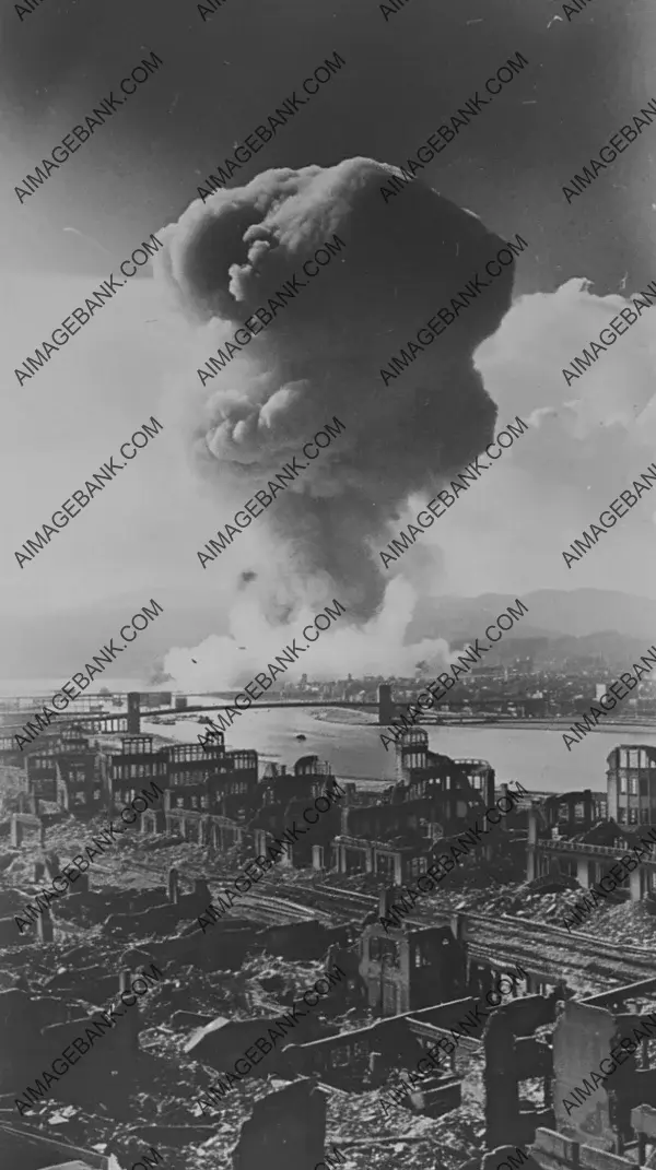 Distant Snapshot of Hiroshima in a Historic Photo