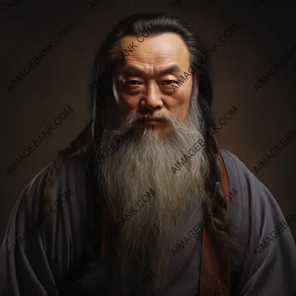 Lifelike Portrait Capturing the Image of Confucius