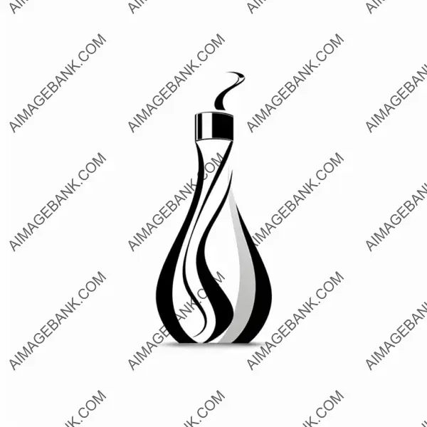 Minimalist White 2D Logo Vector for Branding
