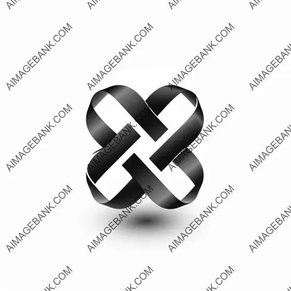 Elegant White 2D Logo Vector for Branding