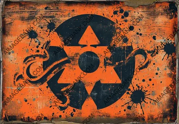 Biohazard Sign in EZAP Style for Warning Labels