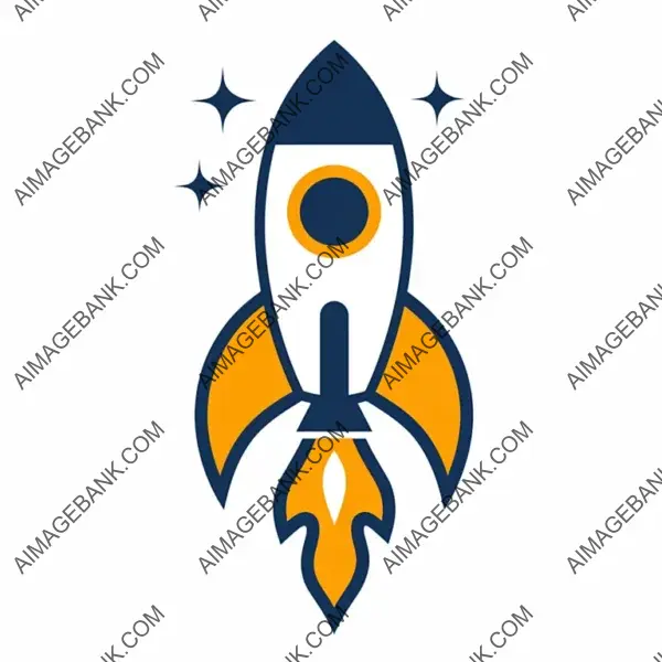 Minimalistic Modern Rocket Logo Design for Streamlined Branding