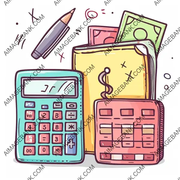 Wallet and Calculator Beside Each Other for Money Management