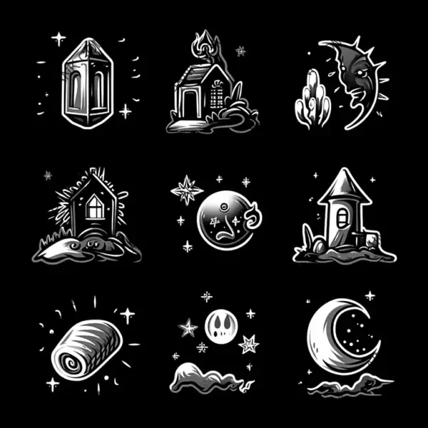 Night Moon Mystery Dreams: Aesthetic Game Icons