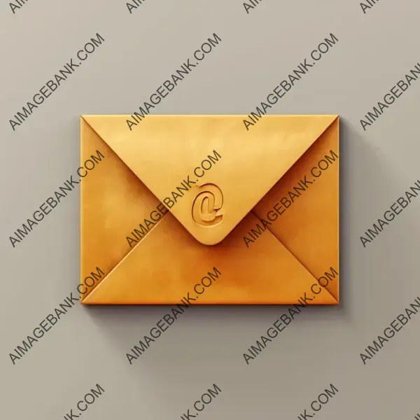 Cinematic Email Delivery: Smart Email Envelope Pixar-Style Icon
