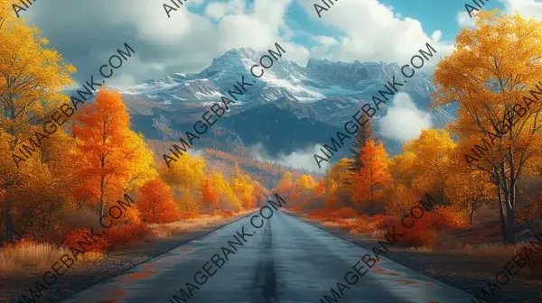 Tranquil Autumn Scenery: Mountain Journey Exploration
