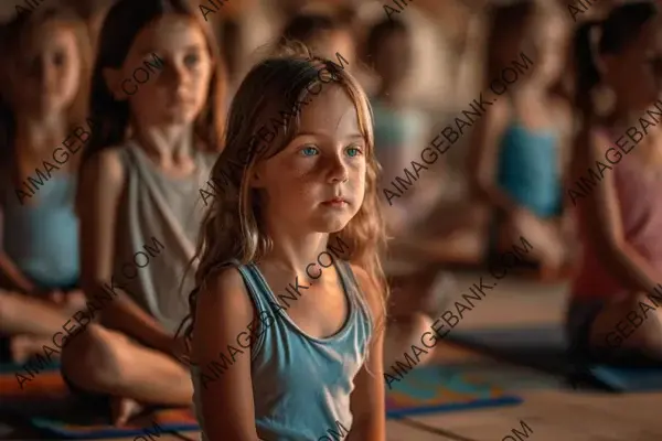 Yoga for Kids: Capturing the Essence of Children Sitting in a Serene Yoga Class